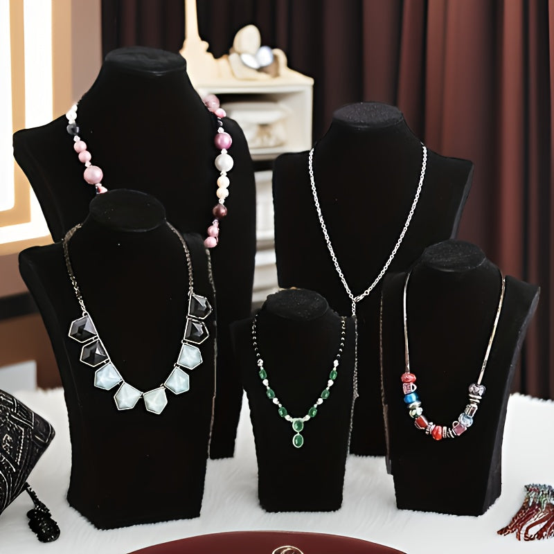 Velvet Jewelry Display Stand for Necklaces and Pendants Elegant Necklace Holder