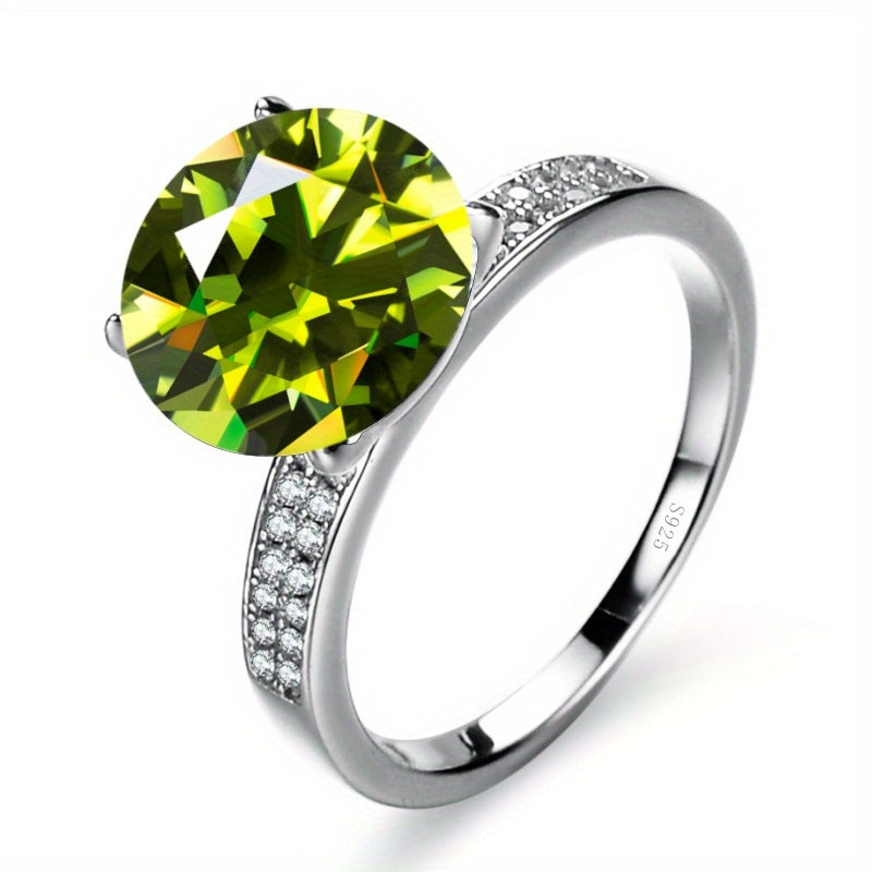 Ajoyib 5ct Moissanite uzuk 925 Sterling Silver dan tayyorlangan, bir nechta ranglarda mavjud. Ushbu yuqori sifatli zargarlik buyumi to'y va nikoh sahnalari uchun mukammaldir. Haqiqiylik sertifikati va sovg'a qutisi bilan birga keladi.