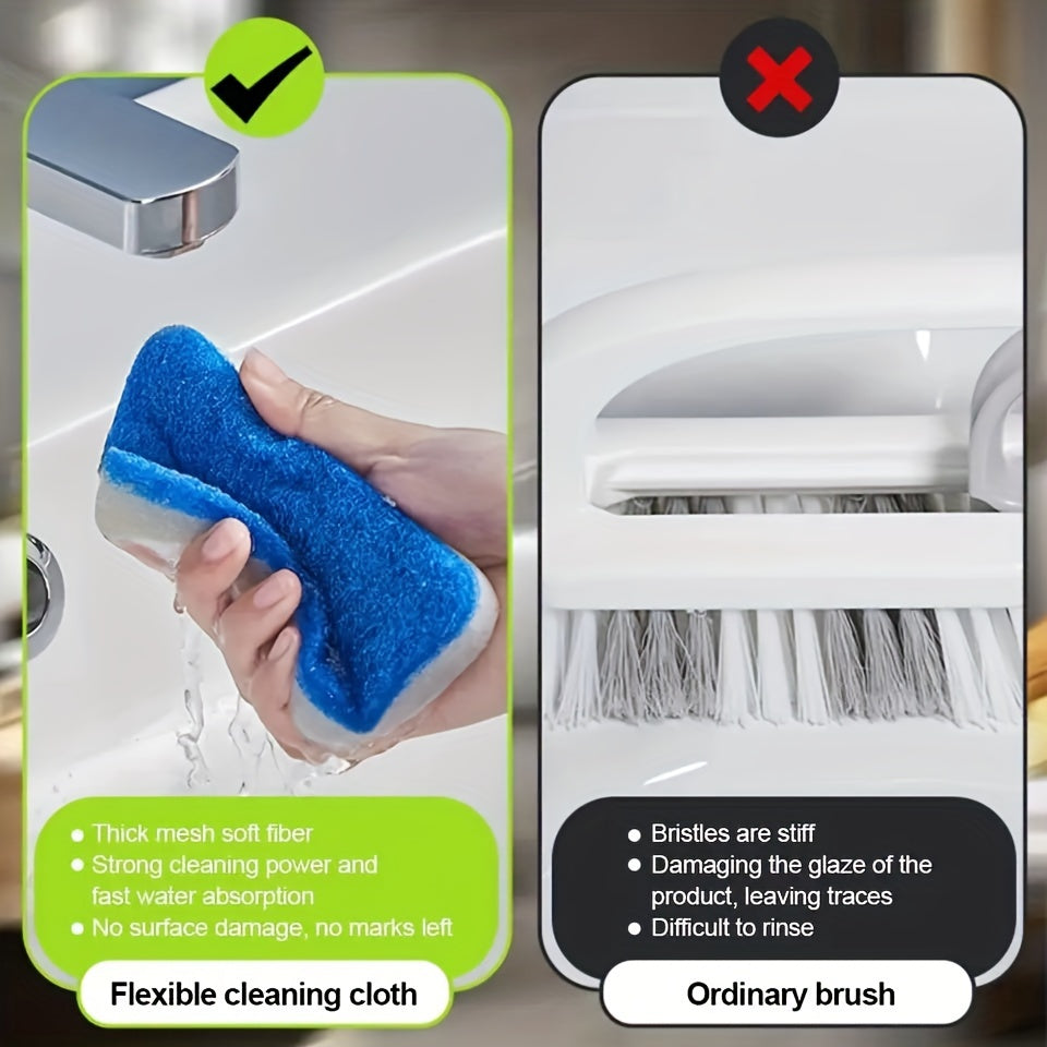 Versatile Cleaning Brush with Swivel Head and Long Handle for Bathroom Kitchen Car
