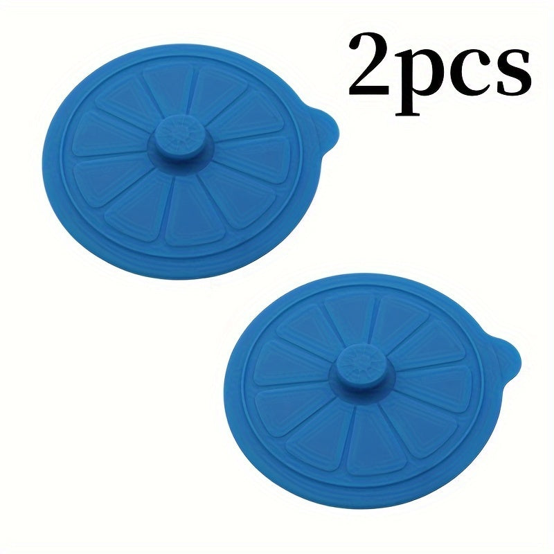 Lemon Shaped Silicone Cup Lids 9.5cm Reusable Food Grade Fits Mugs Water Cups