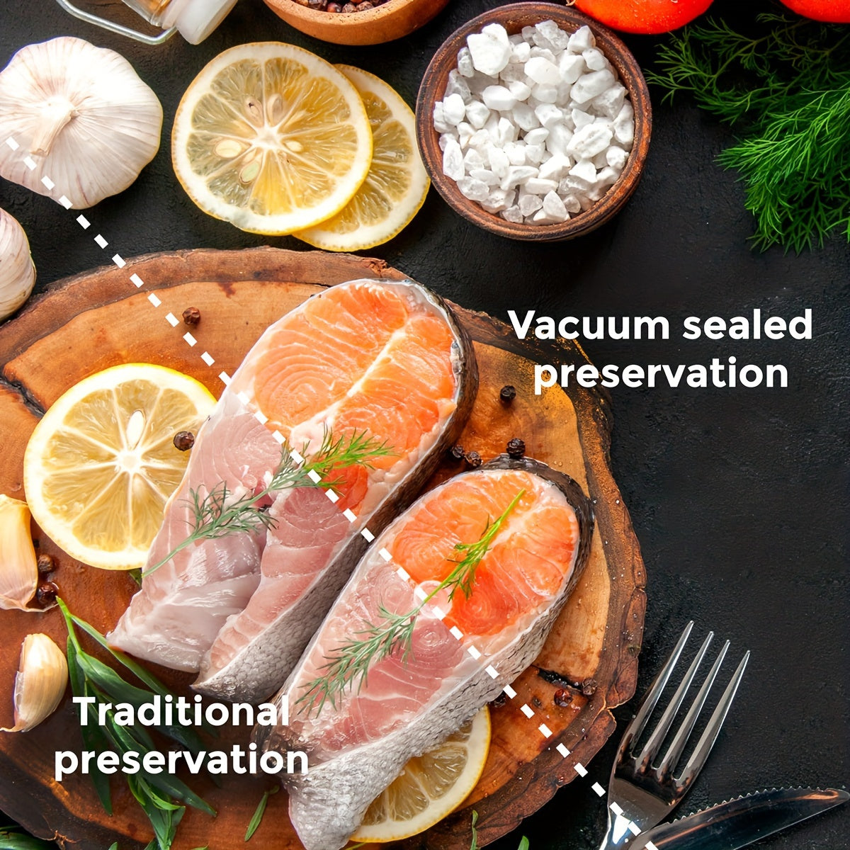 Pack of 5 Food Vacuum Sealed Bags BPA-Free 7-Layer Diamond Pattern Food Storage