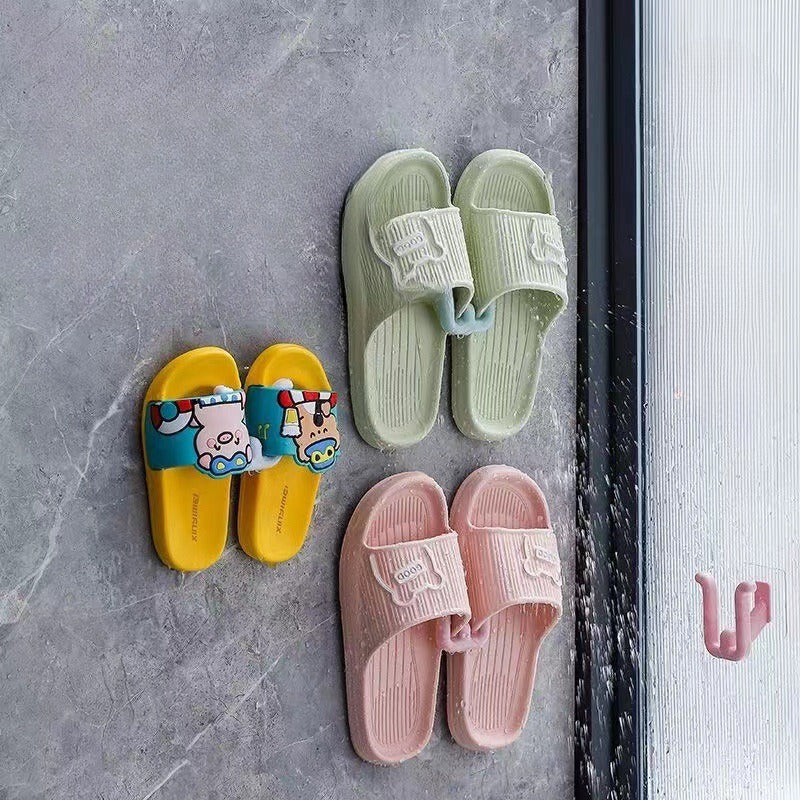 Настенная подставка для тапочек для ванной комнаты - не требует электричества, экономит место, держатель для тапочек и комнатных растений - набор из 2 штук