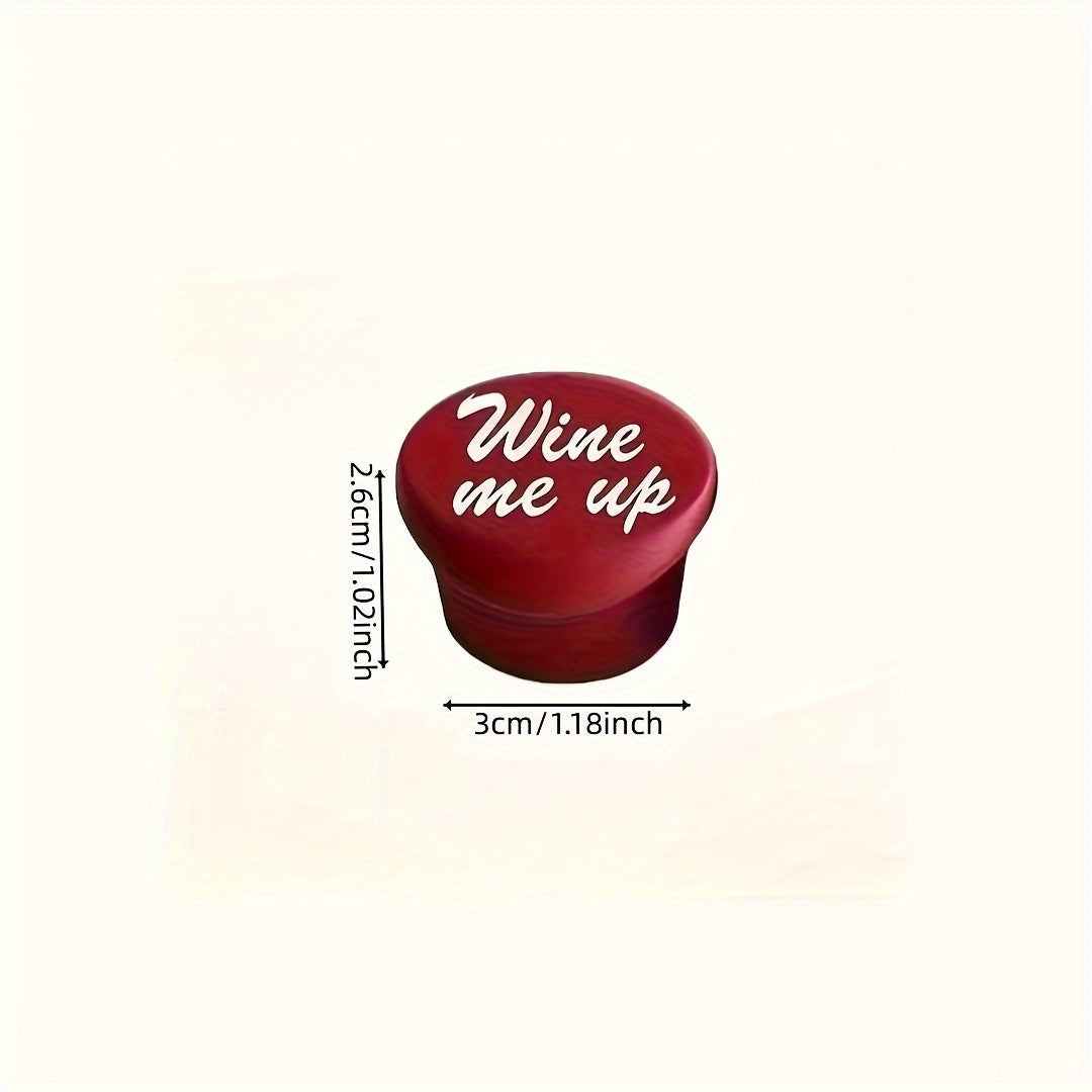 Silicone Wine Stopper with Funny Phrases for Festive Parties