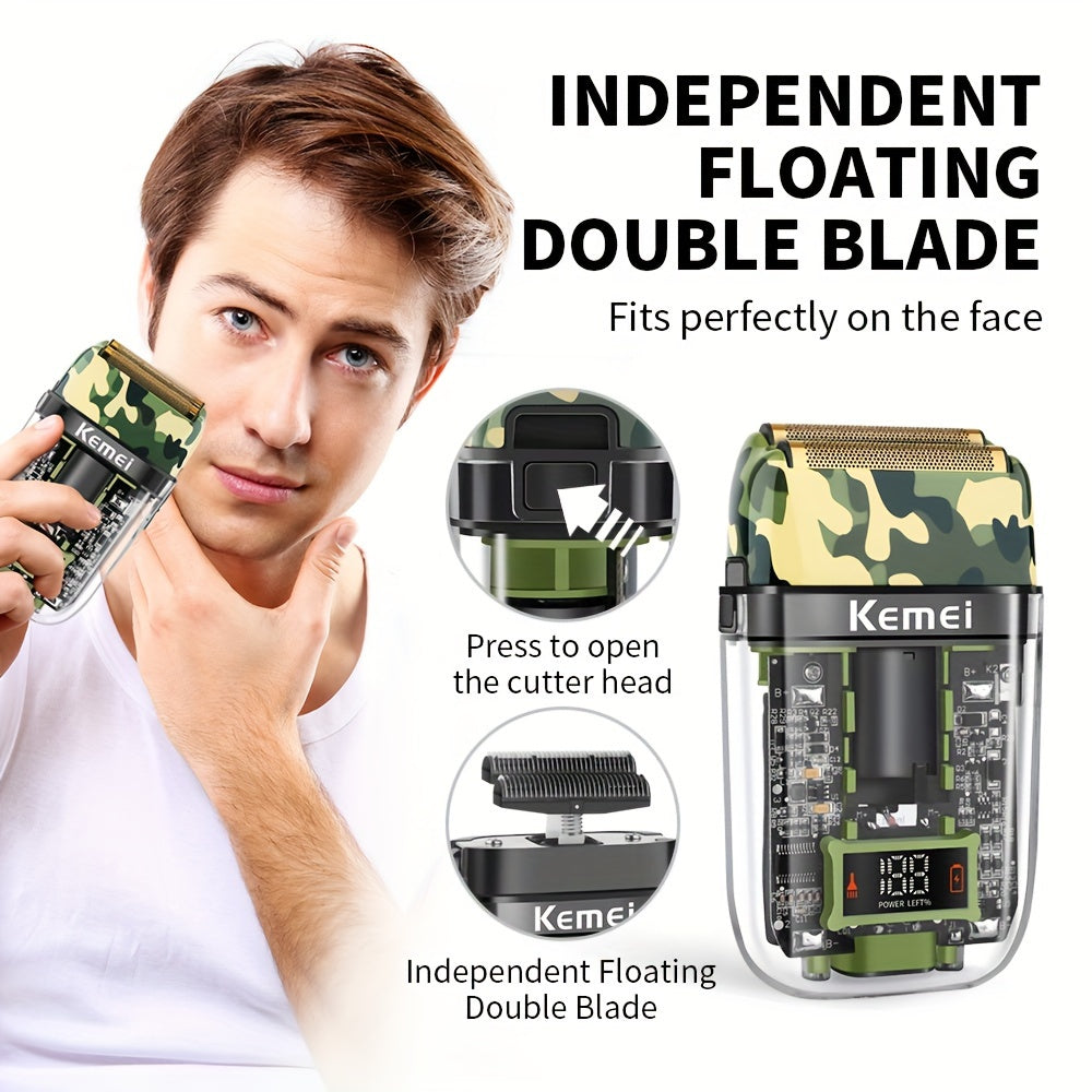 Cordless Hair Clipper Kit with USB Rechargeable Trimmer Scissors Comb Set