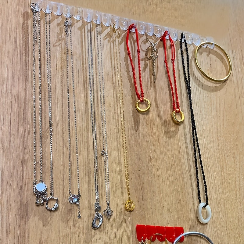 Paquete de 20 ganchos de plástico para pared para cocina, baño, dormitorio, oficina. Adhesivo sin costuras, fácil de instalar