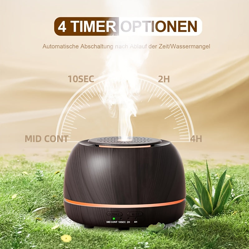 300ml Soundwave Essential Oil Diffuser Humidifier with 7-Color LED Night Light