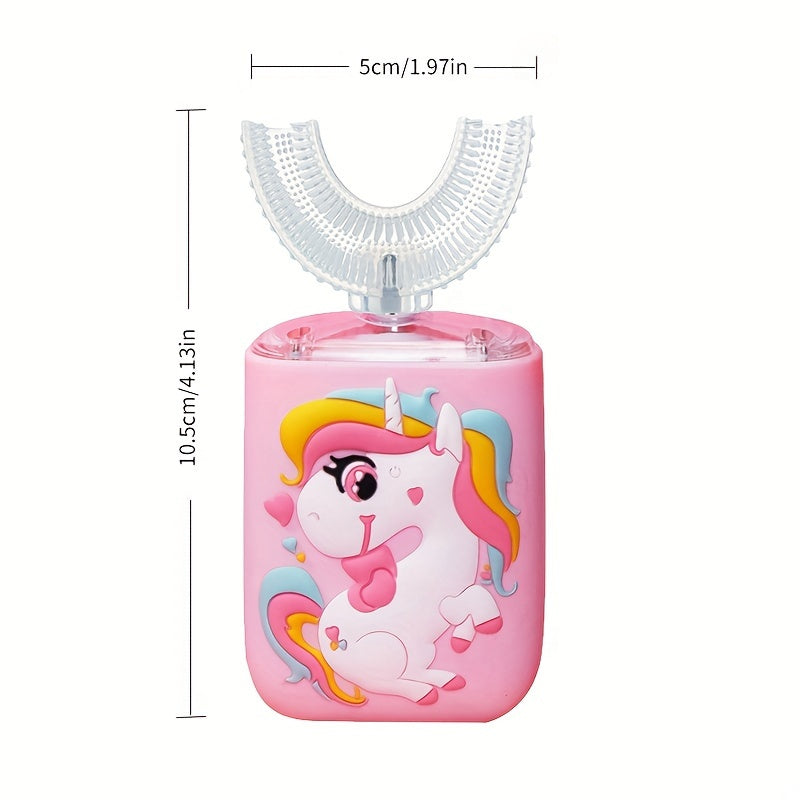 Kids U-Shaped Electric Toothbrush Dental Cleaner Six-Speed Timer