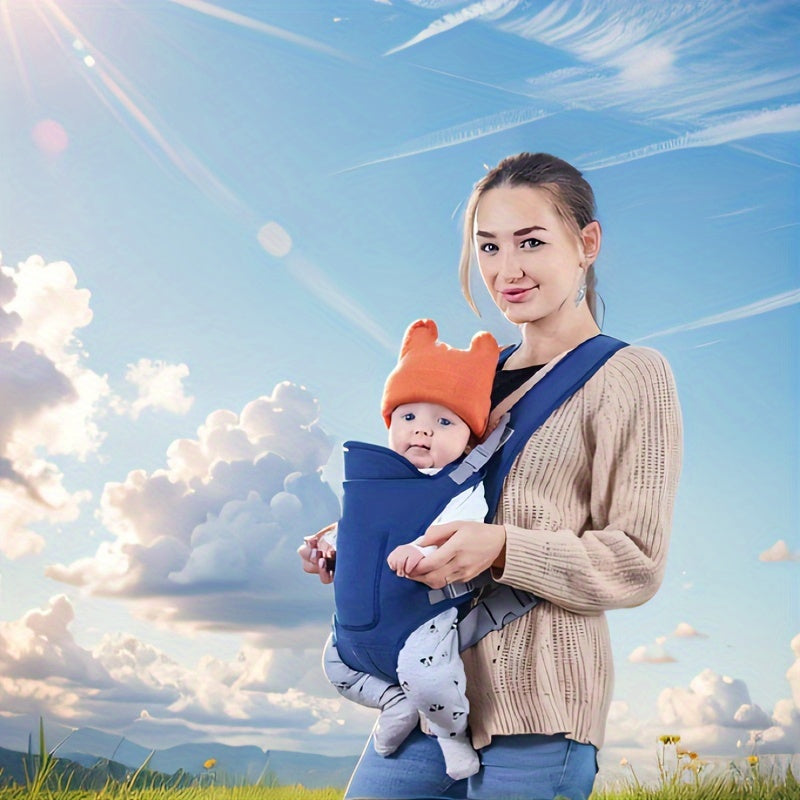 Infant and Toddler Baby Carrier with Front and Back Carry Polyester Adjustable Buckle Multiple Colors