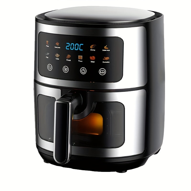 5L yog'siz sensorli ekranli havo qovuradigan qurilma, 8 ta sozlamali, 400°F gacha pishiradi