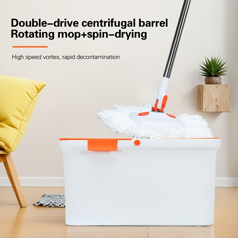 Stainless Steel and PP 360-Degree Rotating Mop and Bucket Set for Wet Dry Cleaning