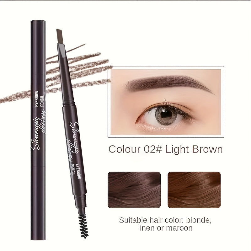 Women Waterproof Double-Ended Eyebrow Pencil Long-Lasting Smudge Proof