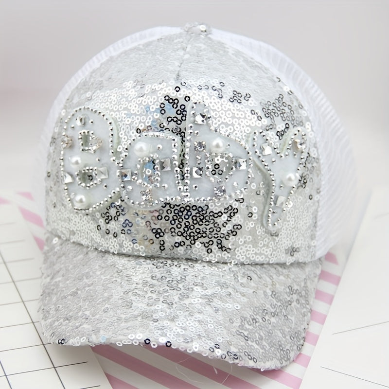 Kids Sun Hat with Letter Cartoon Ribbon Bow Breathable Fitted Sun Protection for Ages 3-14