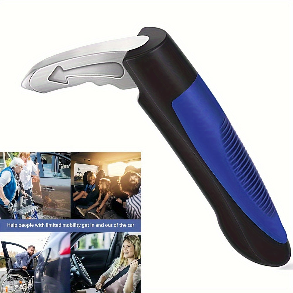 2-in-1 Aluminum Alloy Car Door Handle and Cane Grab Bar Mobility Aid for Elderly
