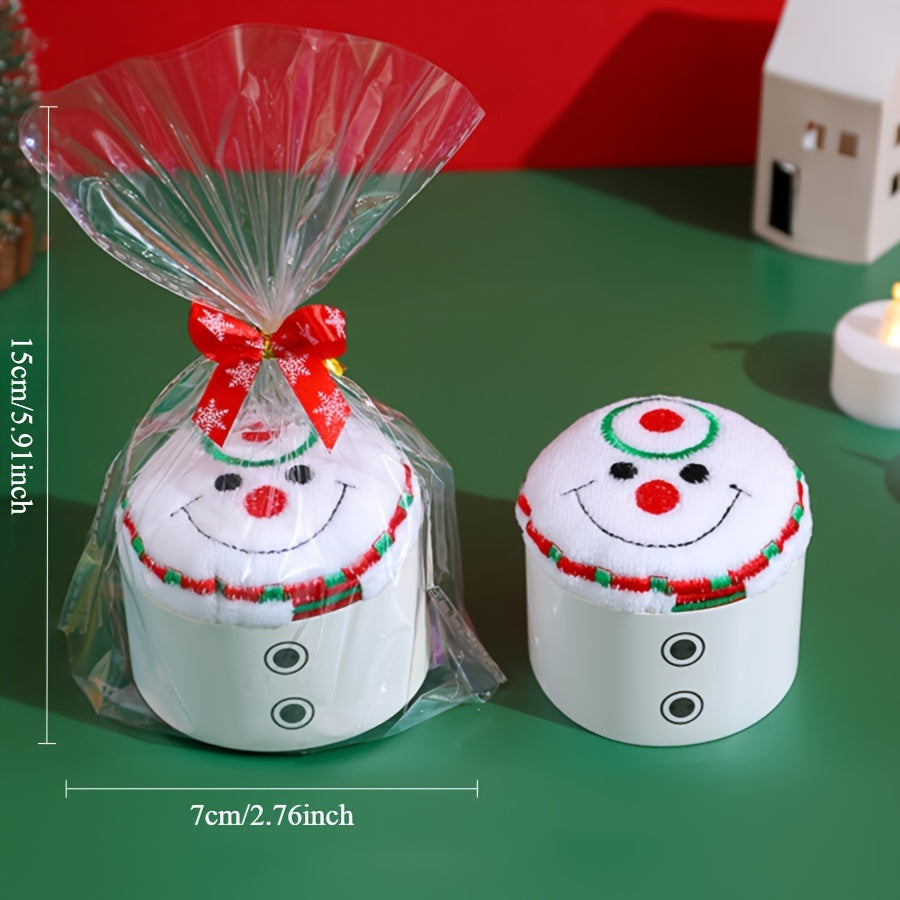Christmas Snowman Cake Towel Set for Christmas Eve and New Year