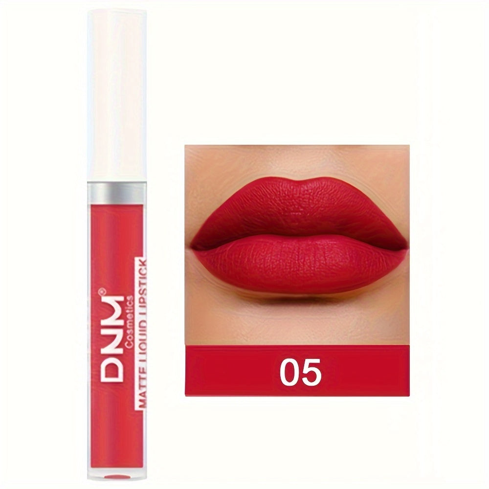 Brillo de labios mate a prueba de agua de larga duración para mujer con múltiples colores