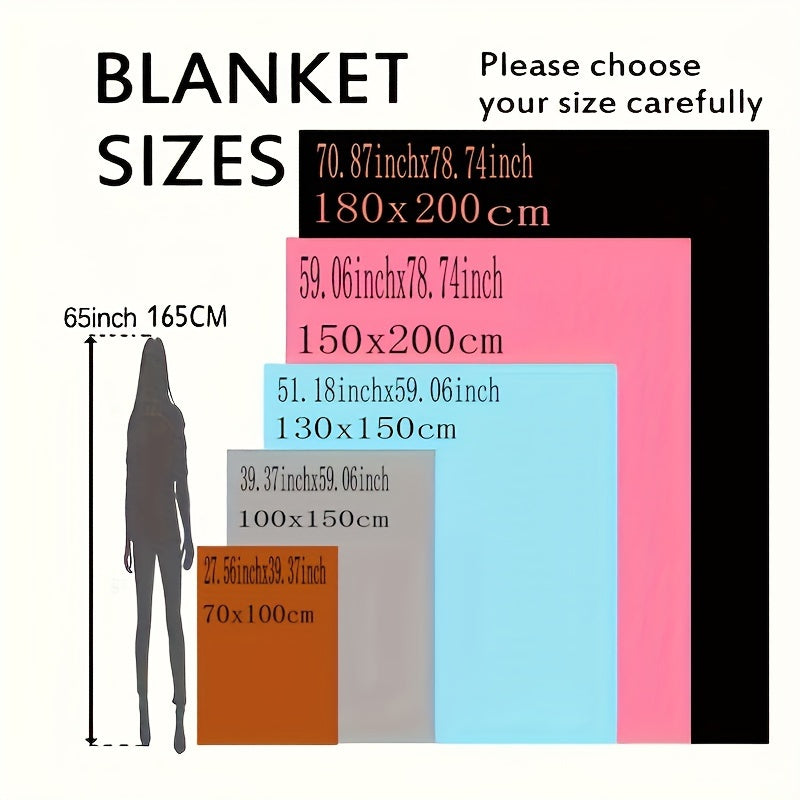 Cozy Fleece Blanket for Family and Home Use Suitable for Bed Sofa and Gift