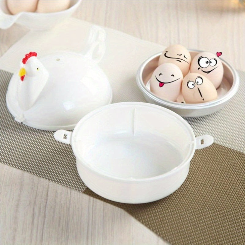 Chicken-shaped egg boiling pot aluminum alloy durable PP ideal for RV outdoor travel perfect for soft or hard boiled eggs