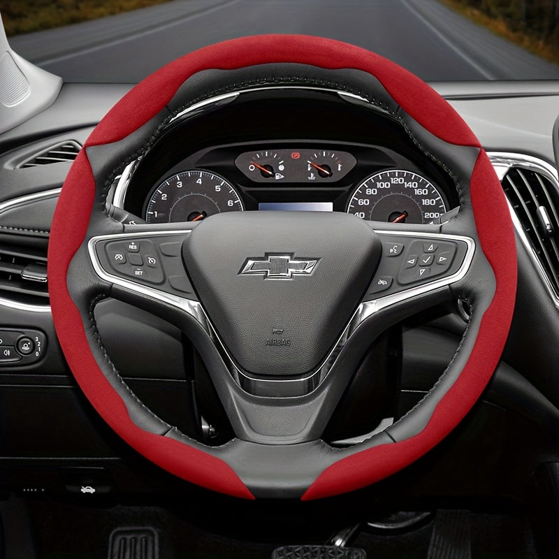 Set 2 or 3 Winter Velvet Anti-Slip Steering Wheel Covers PVC All-Season Black Green Red Orange Brown