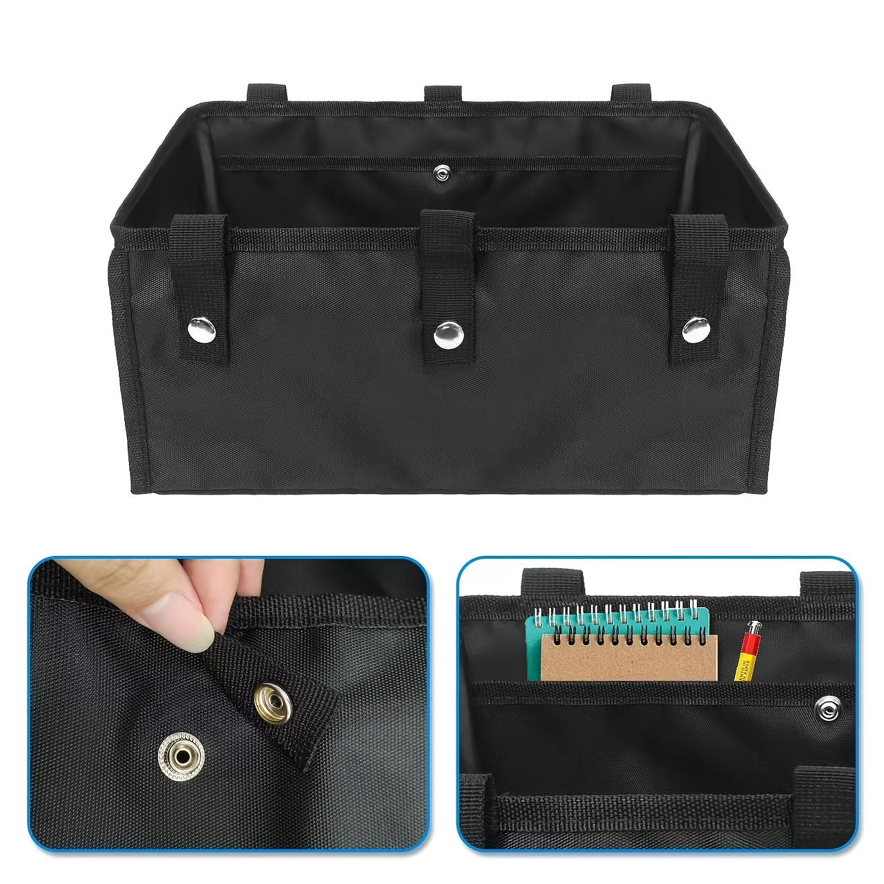 4 g'ildirakli yurish vositalari uchun osilgan cho'ntikli mustahkam kanvas Walker Caddy - harakat vositalari va uy tartibi uchun zaruriy tashkilotchidir.