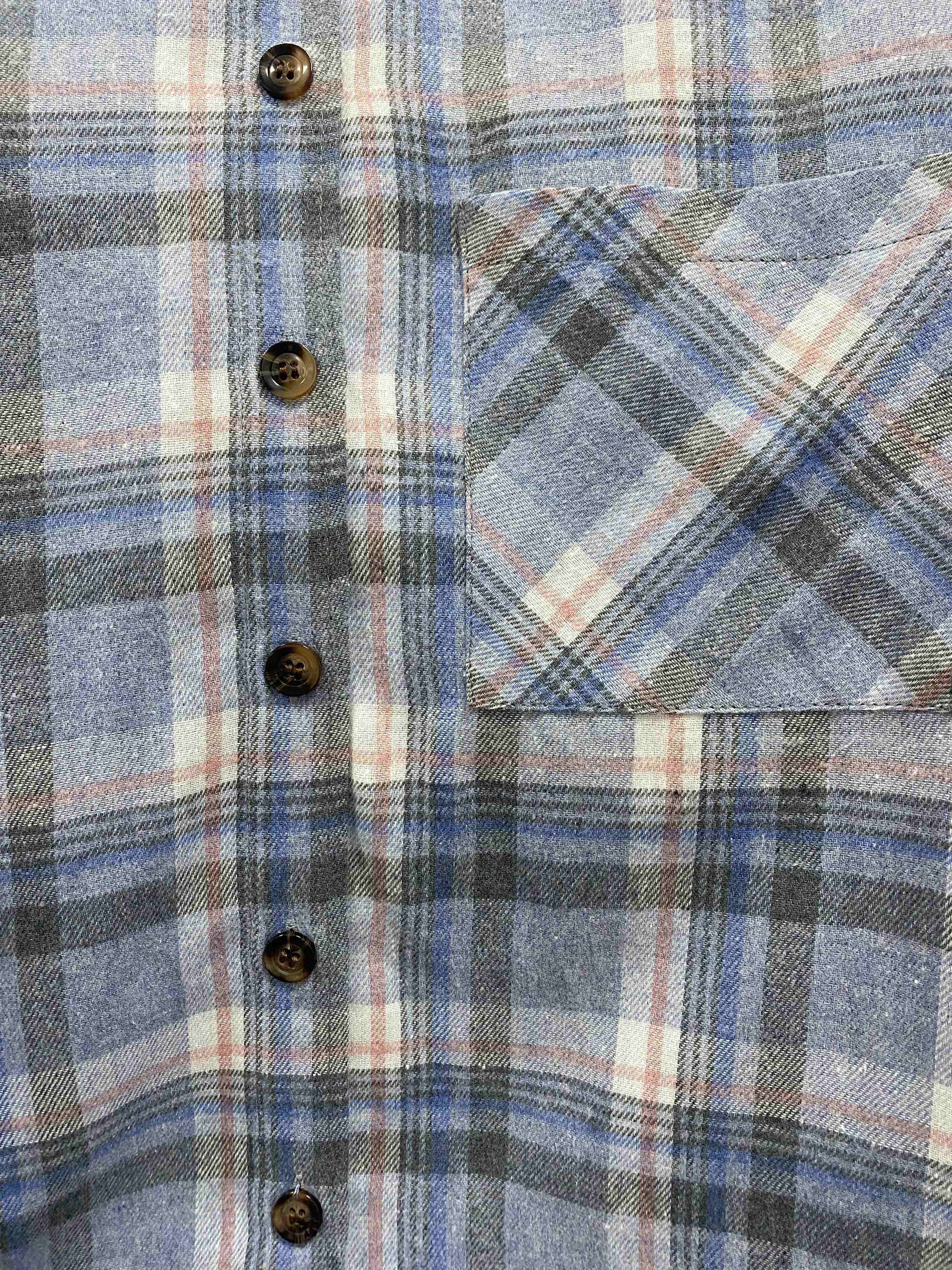 Plus Size Women's Oversized Plaid Shirt Mid-Length Loose Fit Fashionable