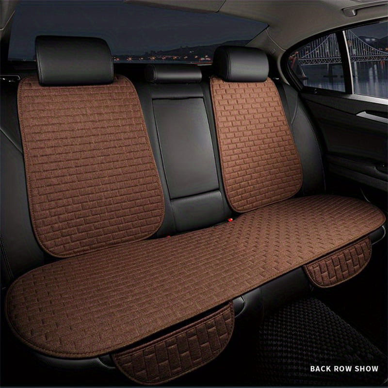 Universal Car Seat Cover Rear Seat Protector Cushion with Headrest