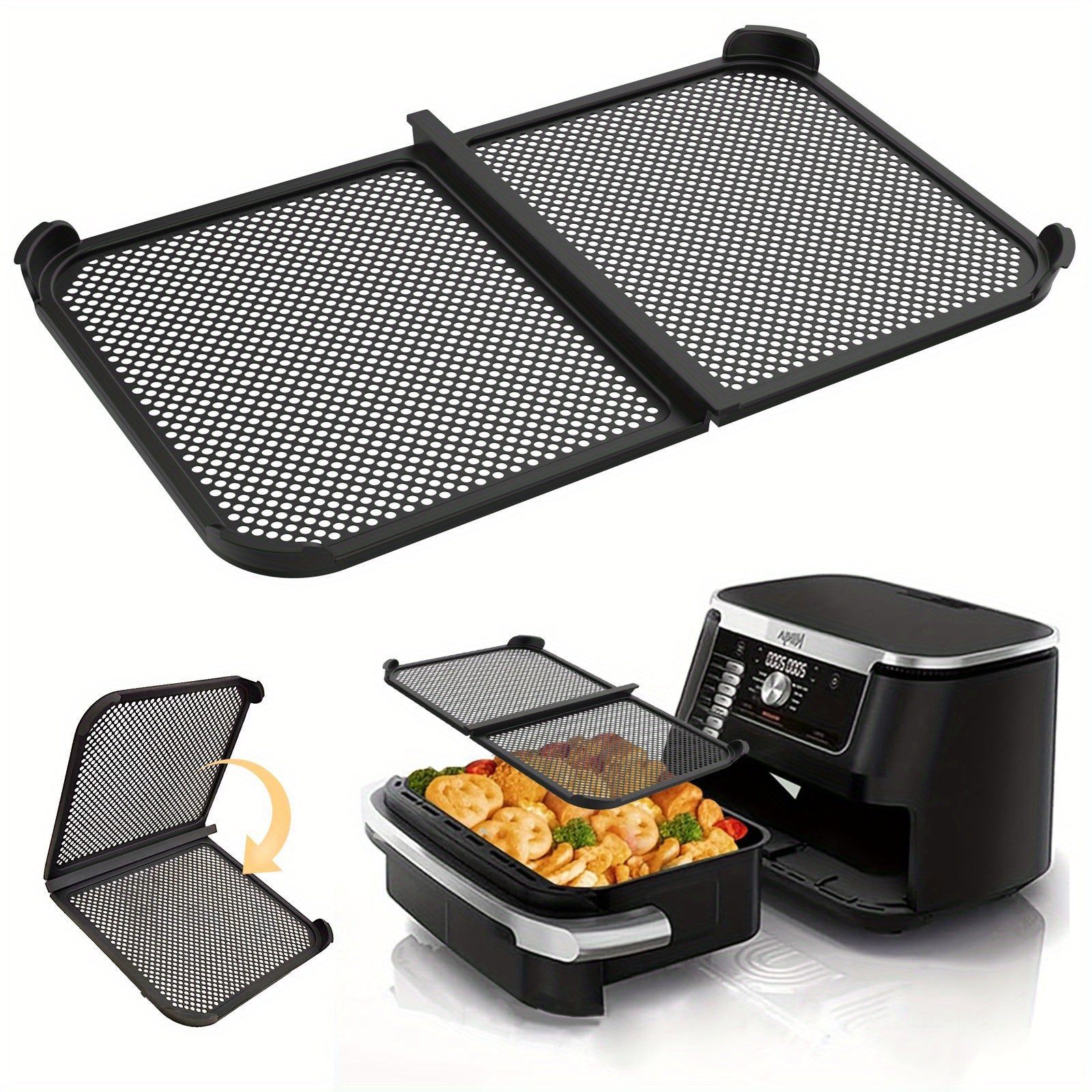 Silicone havo frayer uchun Splash Guard, Ninja AF500 uchun qayta ishlatiladigan yopishmaydigan