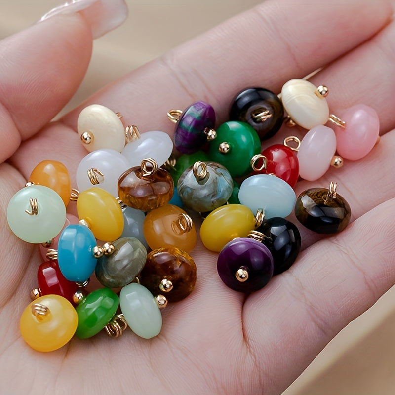 12 dona Vintage Oʻzbek uslubidagi dumaloq tugma pinlari, rezin plastik, DIY hunarmandchiligi, tikuv va bezaklar uchun