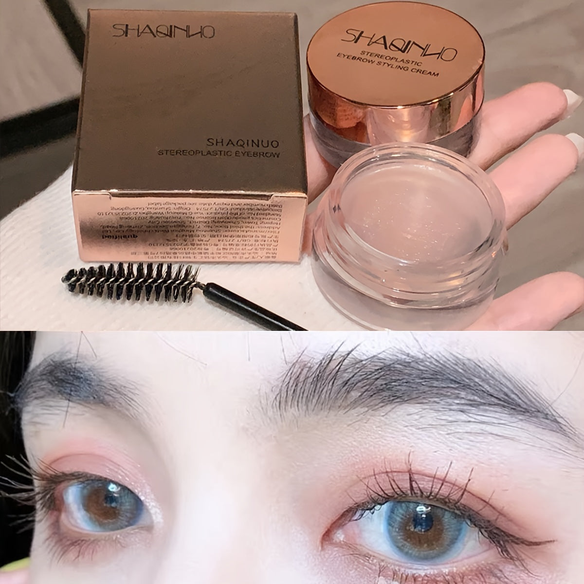 Eyebrow Gel for Long-Lasting Waterproof and Sweat-Proof 3D Eyebrow Shaping