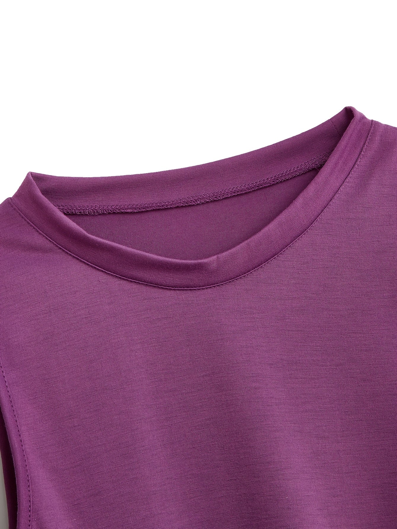 Plus Size Women's Casual Sleeveless Vest Set 2pcs Black Pink