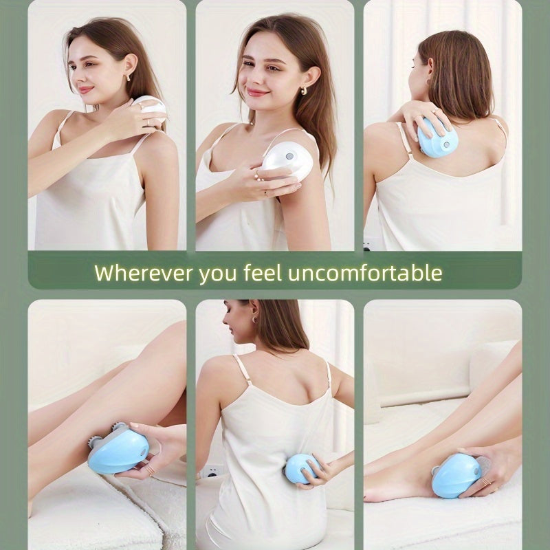 Rechargeable USB Massager with 8 Tentacles for Full-Body Deep Relaxation