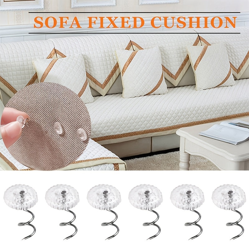 Set of 40 Clear Upholstery Pins in Storage Box for Bedskirts and Furniture Repair