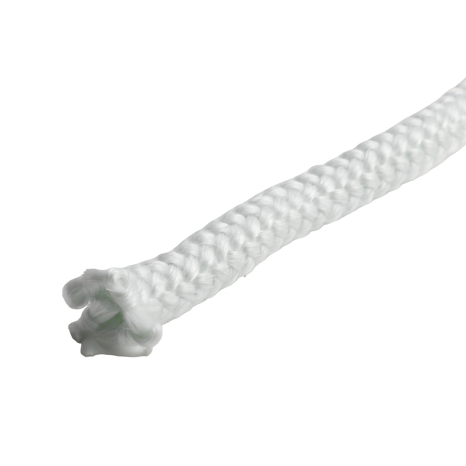 White Metal Fireplace Gasket Rope for Woodburner Stove Doors Heat Insulation