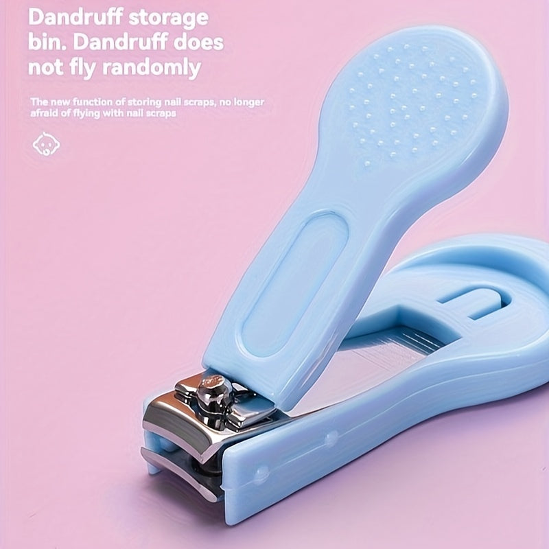 8-Piece Baby Grooming Kit with Nasal Aspirator Nail Clippers and Tweezers for Daily Personal Care