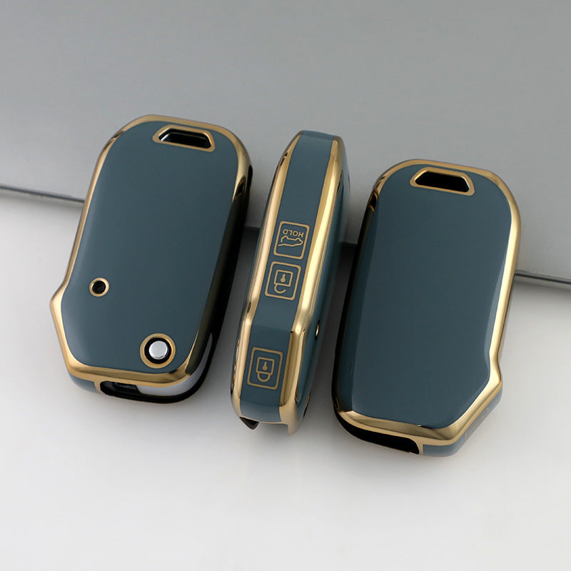 Universal TPU Flip Key Fob Cover for Car Remote with Protective Holder