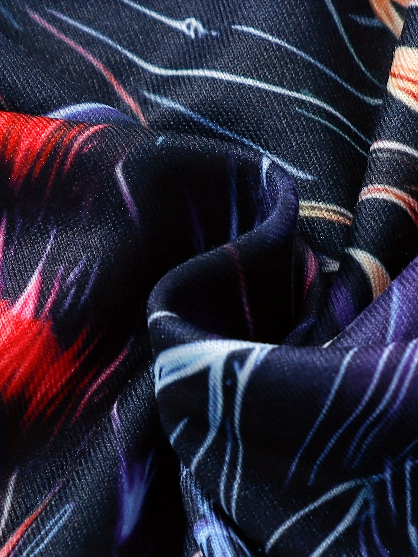 Boys' Lion Print Long Sleeve Top and Faux Denim Pants Set Fall Winter Casual Stretch Fabric