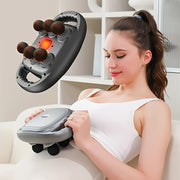 Six-Heads Massage Gun Rechargeable Lithium Battery USB Charging Handheld Therapy Device