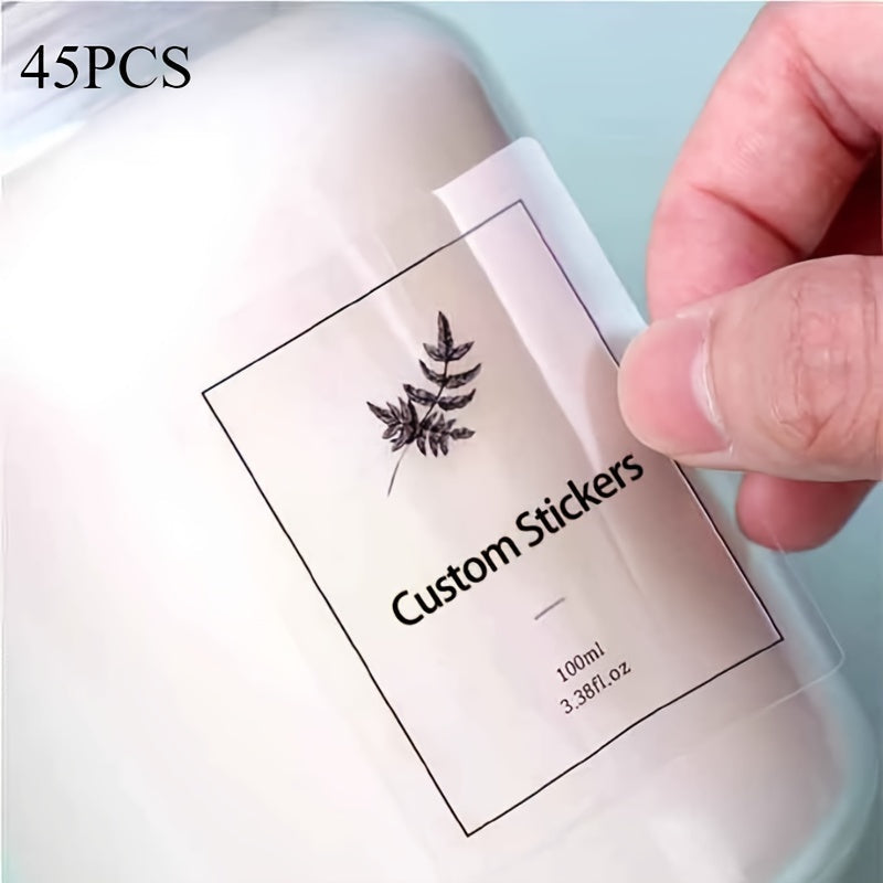 Custom Stickers Waterproof UV Resistant Sturdy Paper for Business, Wedding, Gift Packaging