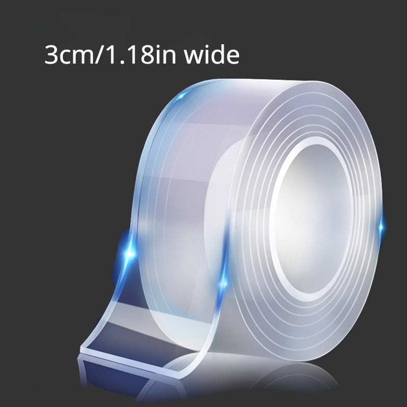 Double-Sided Washable Transparent Adhesive Tape for Kitchen and Bathroom Use