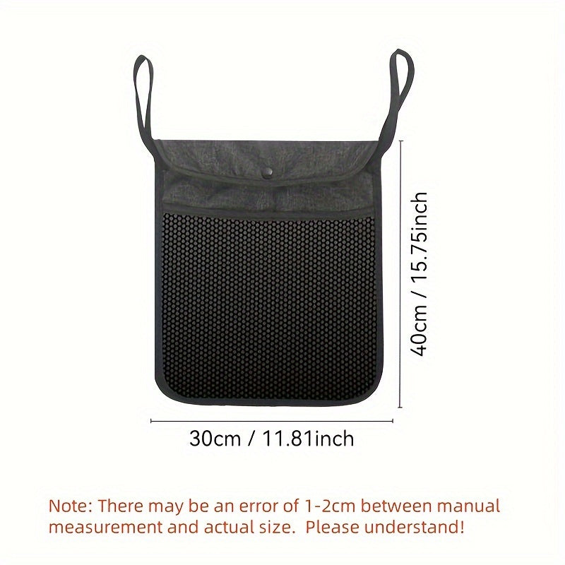 Bolsa organizadora para cochecito con bolsa de almacenamiento de malla de doble capa