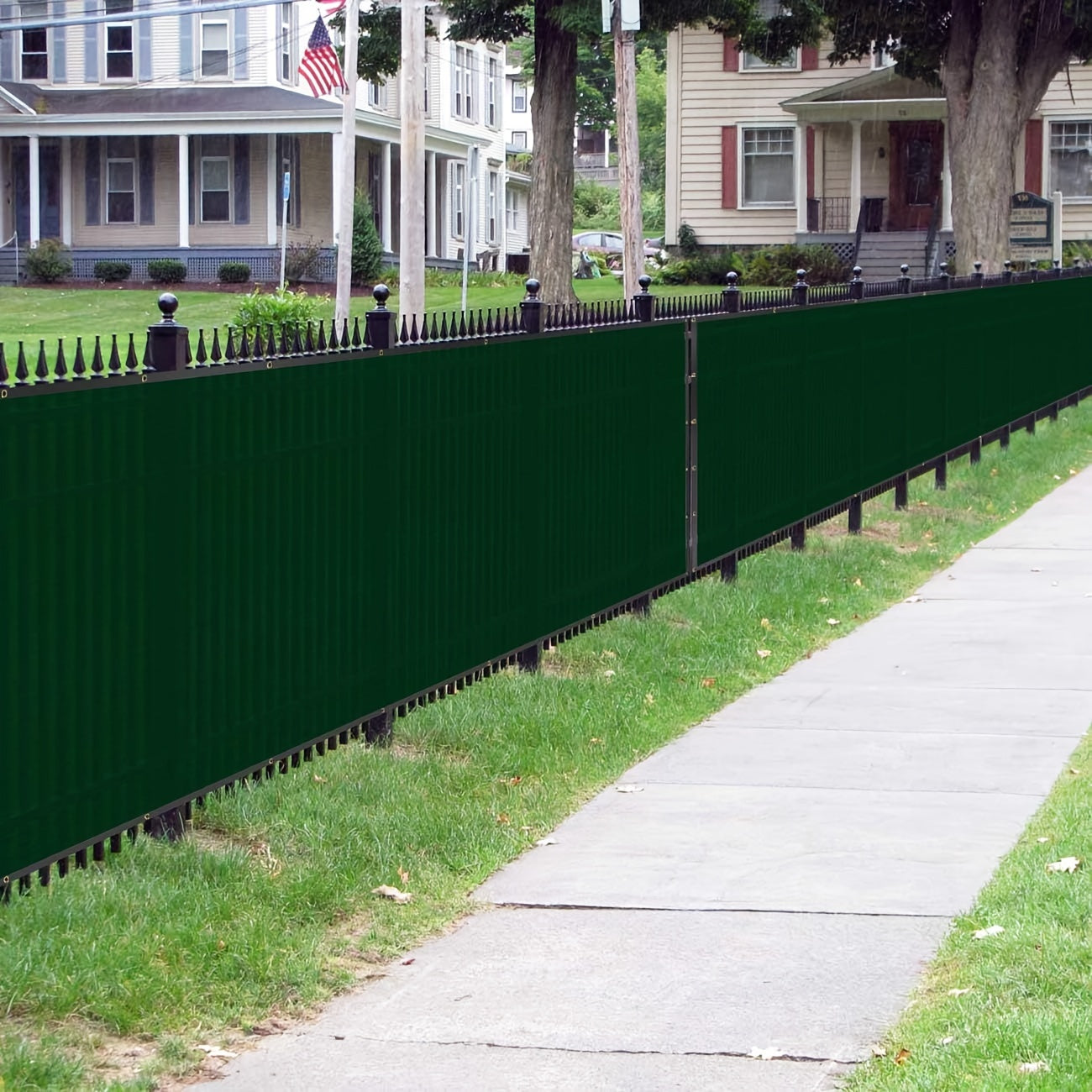 Privacy Fence Screen with Grommets Green UV Block Shade Net for Outdoor Fencing