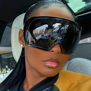 Unisex Oversized Sun Shade Wrap Around Shield for Driving and Beach Parties