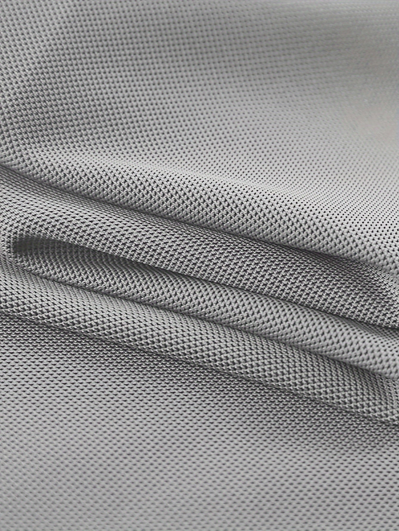 Men's Solid Nylon Short Sleeve Business Casual Shirt with Lapel Collar for Summer