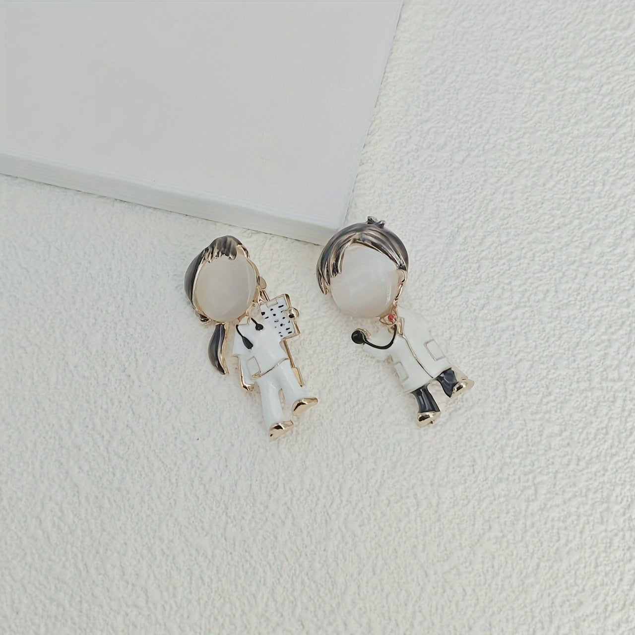 Set of 1/2/3 Elegant Enamel Alloy Brooch Pins for Sweaters Shirts and Suits