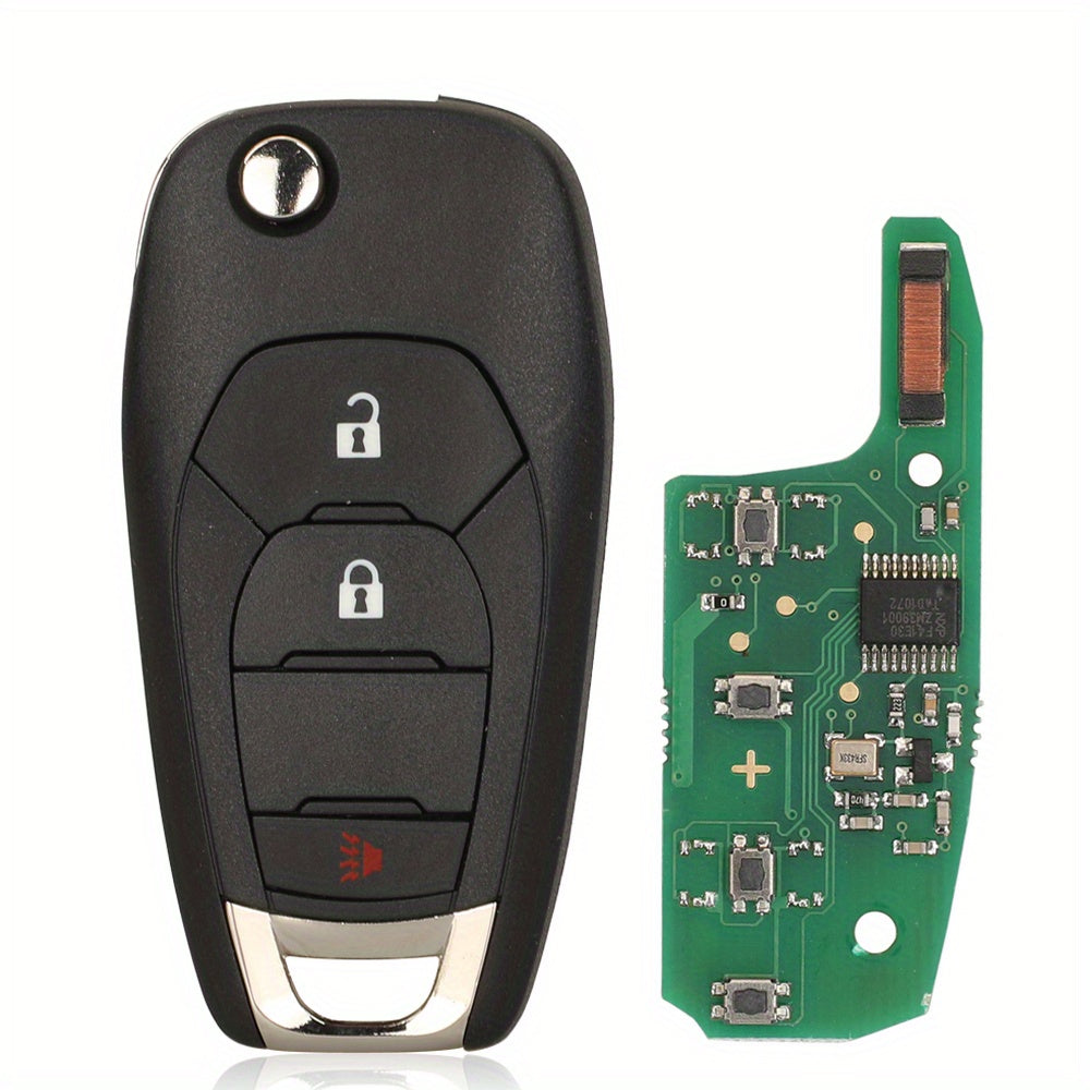 Car Remote Fob Black Ergonomic Design for Keyless Entry, Alarm, Start