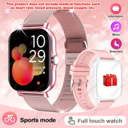 1.83-Inch Sports Smartwatch for Men and Women with Wireless Call Message Reminders and Multiple Sports Modes