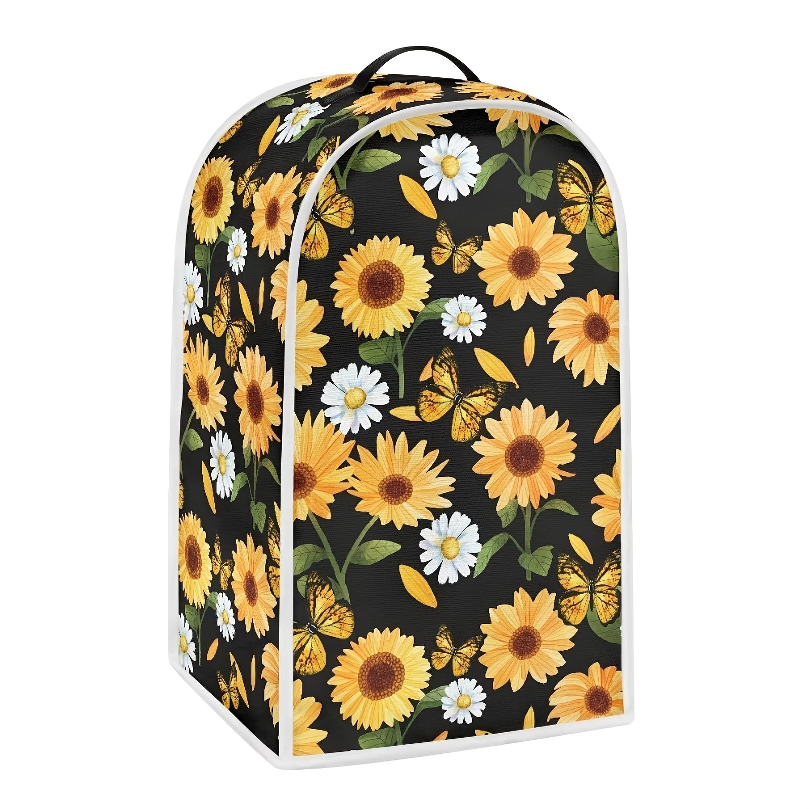 Kitchen Appliance Cover Sunflower Pattern Dust Protector for Blender Juicer Coffee Maker