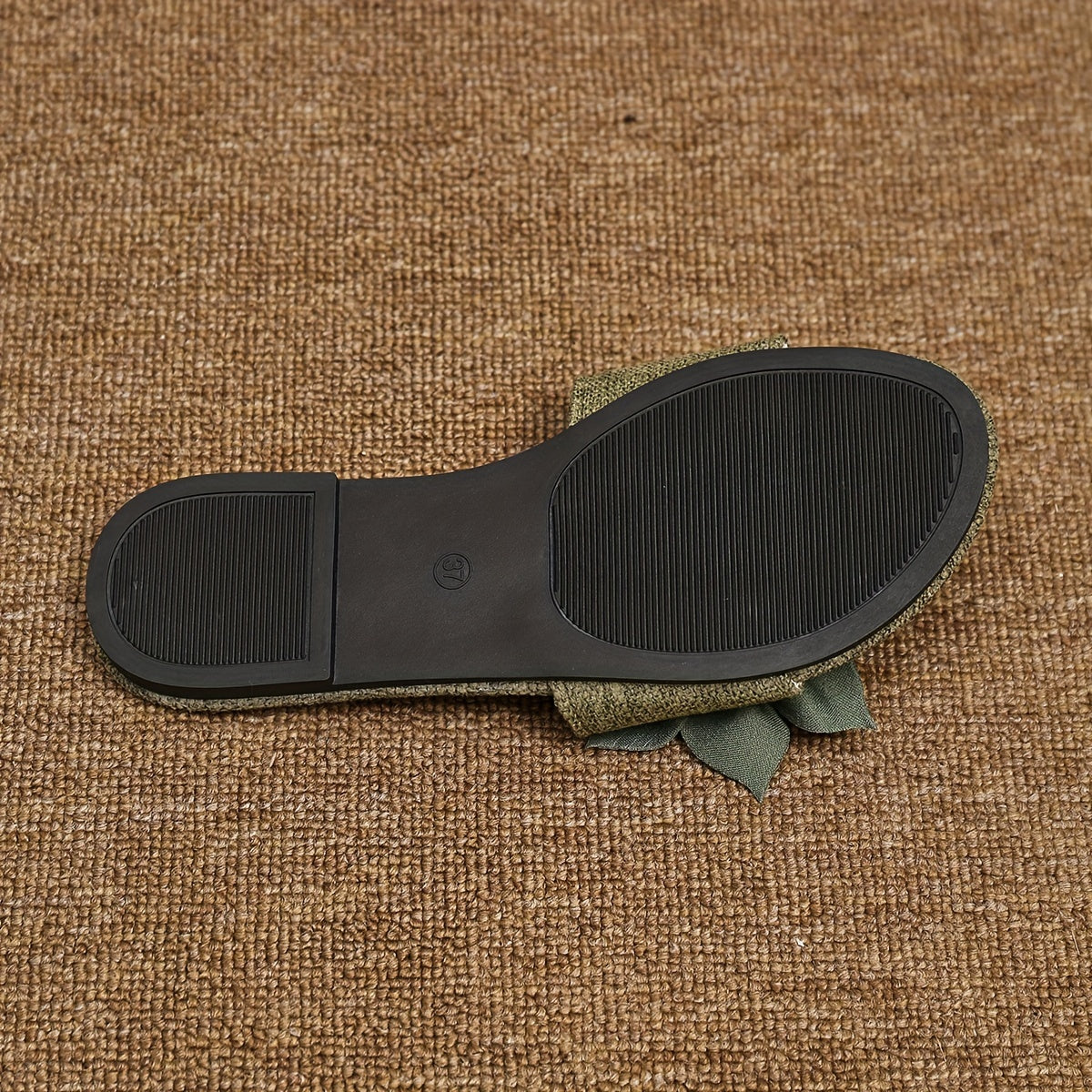 Женские цветочные льняные шлепанцы на плоской подошве, дышащие, зеленые