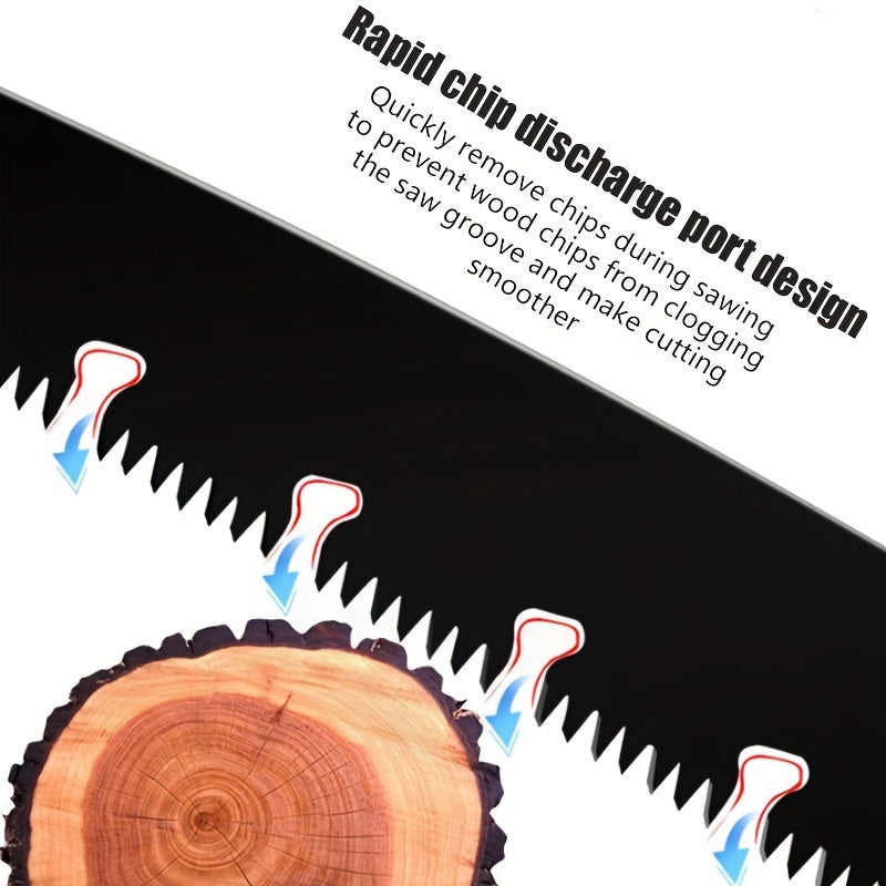 Sierra de mano plegable de acero aleado con empuñadura antideslizante para jardinería, camping y uso doméstico