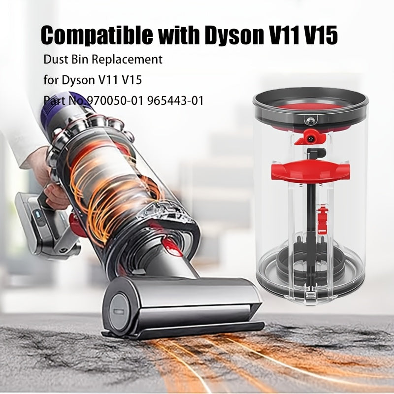Dyson V11 V15 SV14 SV15 SV22 changyutgichi uchun yangilangan chang qutisi, 970050-01 va 965443-01 qismlari bilan mos keladi.