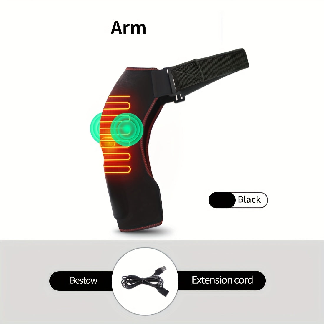 USB Heated Clothing for Shoulder with 3 Temperature Settings and Large Heating Area